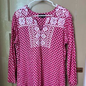 Hot Pink Liza Byrd Tunic Dress L